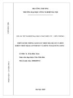 Thiết kế hệ thống giám sát nhiệt Độ, Độ Ẩm và Điều khiển thiết bị qua internet và hồng ngoại dùng esp32