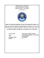 Diễn Án Hành Chính Về Quyết Định Xử Phạt Vi Phạm Hành Chính Chính Trong Lĩnh Vực Quản Lý Rừng, Bảo Vệ Rừng Và Quản Lý Lâm Sản.pdf