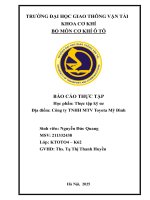 Báo Cáo Thực Tập Học Phần Thực Tập Kỹ Sư Địa Điểm Công Ty Tnhh Mtv Toyota Mỹ Đình.pdf