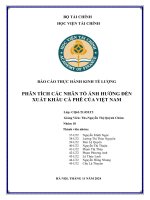 Báo Cáo Thực Hành Kinh Tế Lượng Phân Tích Các Nhân Tố Ảnh Hưởng Đến Xuất Khẩu Cà Phê Của Việt Nam.pdf