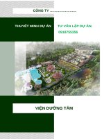 Thuyết minh dự Án viện dưỡng tâm