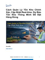 Smartbiz Cách quản lý Tồn kho chính xác, Cập Nhật Real-time. Dự Báo Tồn Kho Thông Minh Để Đặt Hàng Đúng