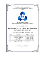 Đề tài thiết kế hệ thống Điều khiển cho máy chiết rót dạng bột