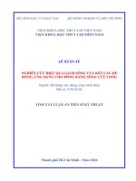 Tóm tắt nghiên cứu hiệu quả giảm sóng của kết cấu Đê rỗng, Ứng dụng cho Đồng bằng sông cửu long