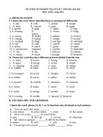 Anh 6  Đề cương Ôn tập gk2 trường lê mao