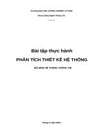 IUH - PHÂN TÍCH THIẾT KẾ HỆ THỐNG - Case Đăng ký học phần