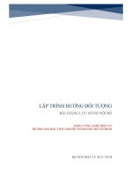 IUH - LẬP TRÌNH HƯỚNG ĐỐI TƯỢNG