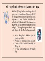 Vũ trụ sẽ hồi Đáp nguyện Ước của bạn