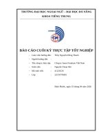 Báo cáo cuối kỳ thực tập tốt nghiệp  công ty jason furniture việt nam