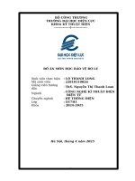 Đồ Án môn học bảo vệ rơ le