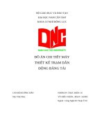 Đồ Án chi tiết máy thiết kế trạm dẫn Động băng tải