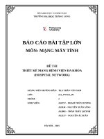 Đề tài thiết kế mạng bệnh viện Đa khoa (hospital network)