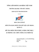 Đề tài phân tích trắc lượng thư mục ai trong các chức năng của nhân sự