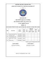 Đề tài quản trị cơ sở dữ liệu quản lý sinh viên nghiên cứu khoa học