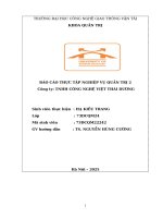 Báo cáo thực tập nghiệp vụ quản trị 2 công ty tnhh công nghệ việt thái dương