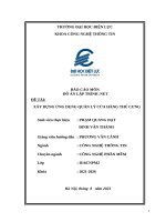 Báo cáo môn Đồ Án lập trình  net Đề tài xây dựng Ứng dụng quản lý cửa hàng thú cưng