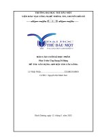 Phát triển Ứng dụng di Động Đề tài xây dựng app Đặt sân cầu lông