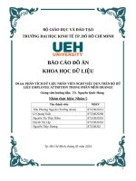 Đề tài phân tích dữ liệu nhân viên nghỉ việc dựa trên bộ dữ liệu employee attrition trong phần mềm orange