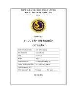 Báo cáo thực tập tốt nghiệp cử nhân  xây dựng hệ thống quản lý quán cà phê