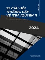 ITBA - Ebook 99 câu hỏi thường gặp (Quyển 1)
