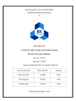 Bài tập lớn cơ sở vật liệu và bảo vệ Ăn mòn (ch3331) Đề tài vật liệu aerogel