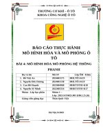 Báo cáo thực hành mô hình hóa và mô phỏng Ô tô bài 4 mô hình hóa mô phỏng hệ thống phanh