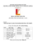 Chủ Đề phân rã qr và bài toán bình phương tối thiểu