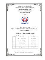 Tiểu luận cuối kì công nghệ rfid và Ứng dụng trong ngành kĩ thuật