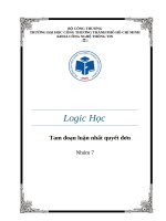 Logic học tam Đoạn luận nhất quyết Đơn