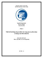 Thiết kế hệ thống Đo gia nhiệt cần trong máy Ép Đùn nhựa sử dụng cảm biến nhiệt Độ