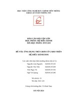 Đề tài Ứng dụng trò chơi cờ caro trên hệ Điều hành dos