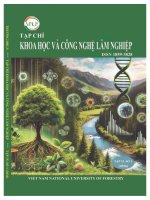 Sinh trưởng và tiềm năng chọn giống các dòng tràm lá dài (melaleuca leucadendra l ) trồng tại Đá bạc, cà mau