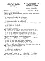 ĐỀ THI KHTN 6 GHKII NĂM HỌC 2025 - 2026 TRƯỜNG THCS MỸ ĐÌNH 2