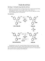 Nhiệm vụ học tập chuẩn Độ acid base