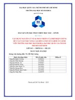 Vận dụng nguyên lý về sự phát triển của phép biện chứng duy vật vào việc nâng cao rèn luyện sức khỏe của sinh viên trường Đại học bách khoa, Đại học quốc gia thành phố hồ chí minh