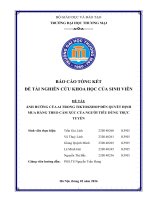 Ảnh hưởng của ai trong tiktokshop Đến quyết Định mua hàng theo cảm xúc của người tiêu dùng trực tuyến