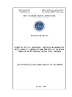 Nghiên cứu giải pháp Điều hướng cho robot di Động phục vụ giám sát môi trường và sự phát triển của cây trồng trong nông nghiệp