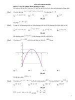 Bộ Đề Ôn thi Đại số và hình học trường chuyên Phần 2