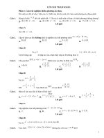 Bộ Đề Ôn giữa kỳ Đại số - hình học lớp 10 - Chuyên Nguyễn Huệ Phần 1